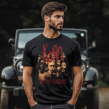 Korn Men's Untouchables Album Cover T-Shirt Black Medium